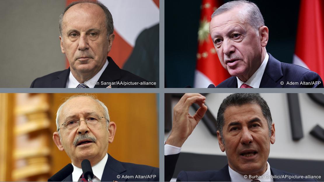Muharrem İnce, Recep Tayyip Erdoğan, Kemal Kılıçdaroğlu ve Sinan Oğan