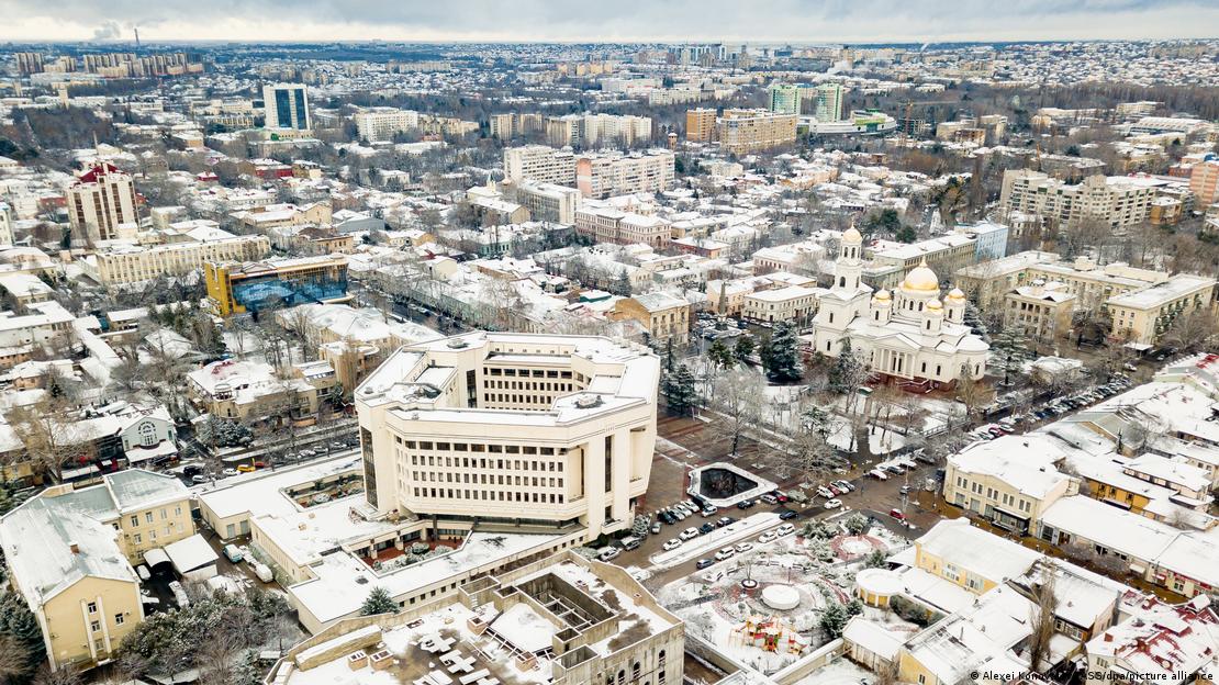 Simferopol'ün havadan görüntüsü
