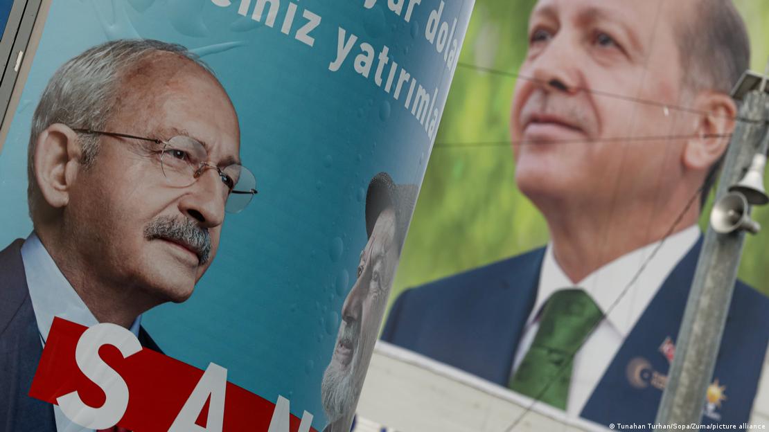 CHP lideri Kemal Kılıçdaroğlu ve Cumhurbaşkanı Erdoğan'ın seçim afişleri