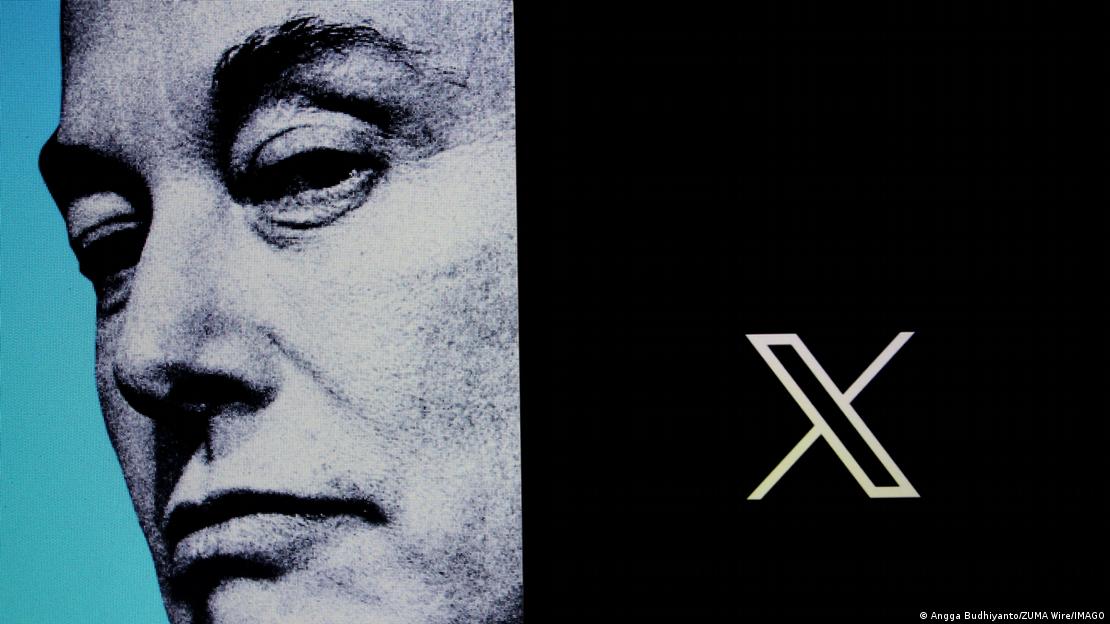 Elon Musk ve X logosu
