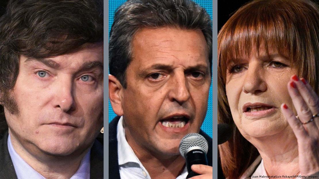 Bildkombo | Argentinien Präsidentschaftskandidaten