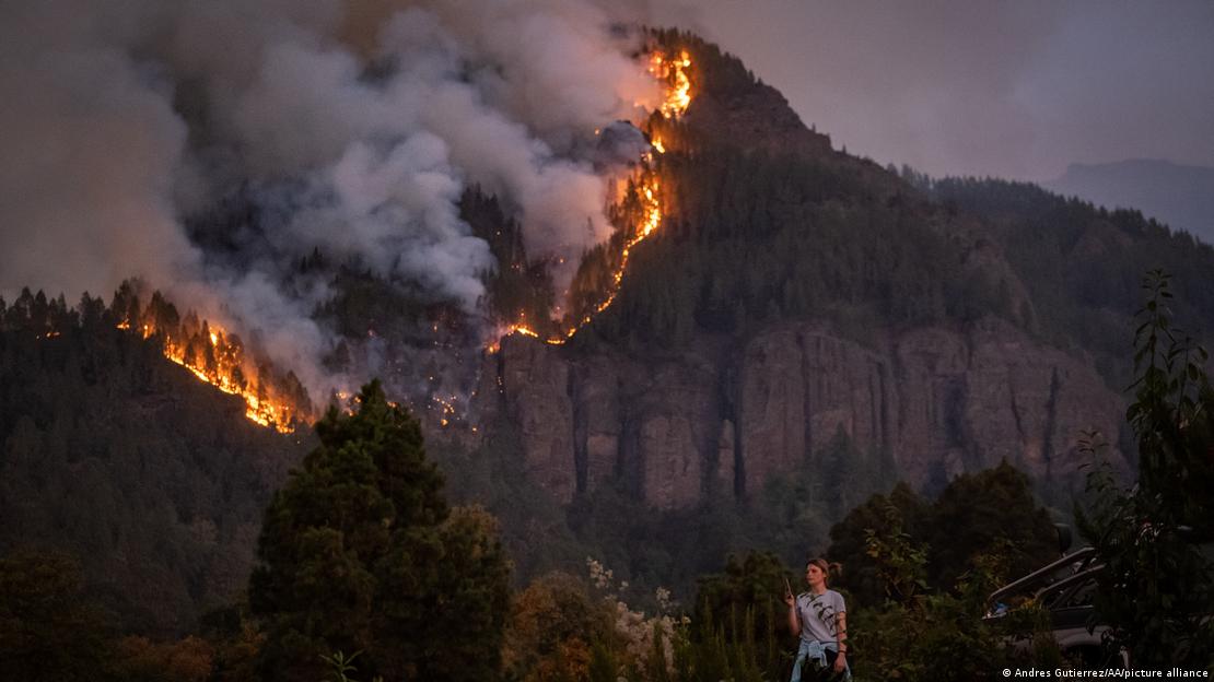 Tenerife Adası'ndaki yangın 10 yerleşimi tehdit ediyor