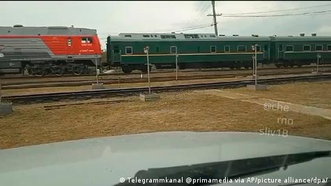 Kuzey Kore lideri Kim Jong Un'u taşıyan tren