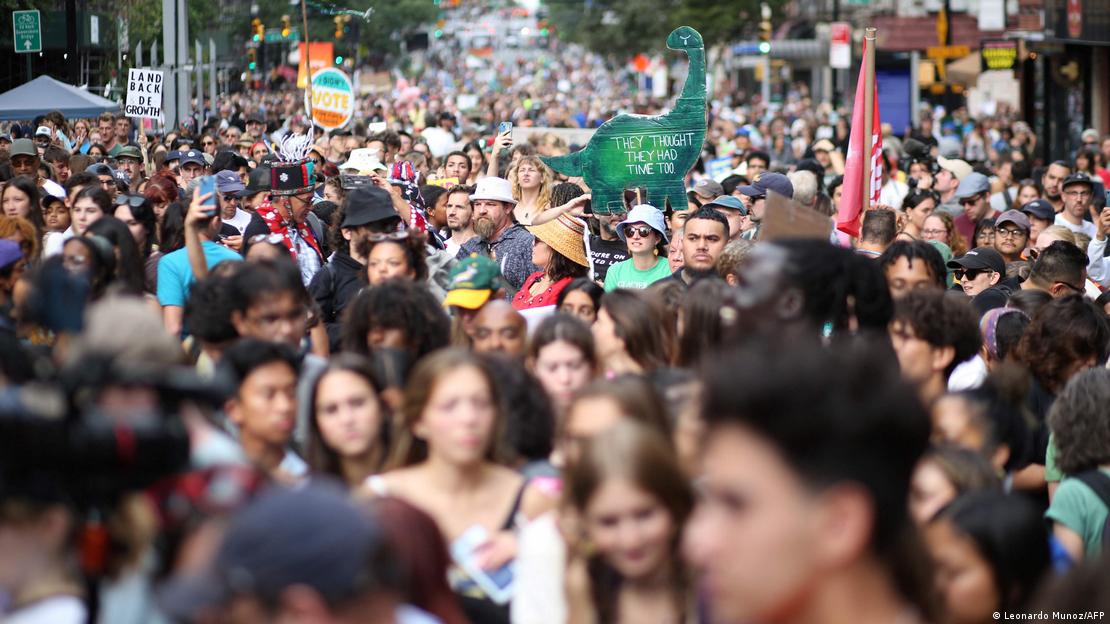 İnsanlar bu hafta UNGA öncesinde New York'ta iklim için toplandı