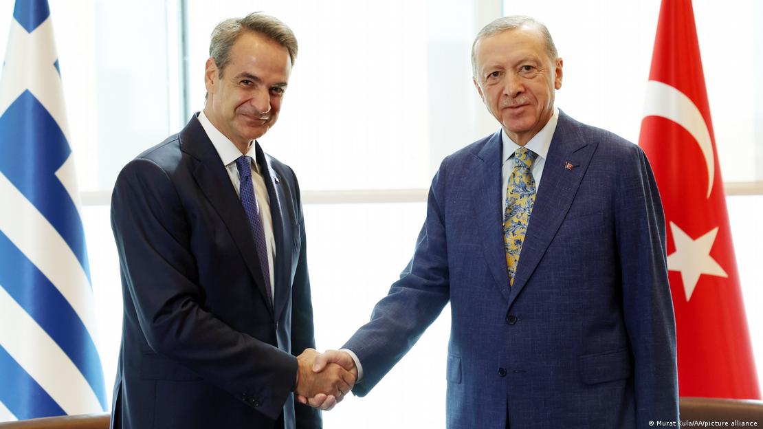 Yunanistan Başbakanı Mitsotakis ve Türkiye Cumhurbaşkanı Erdoğan
