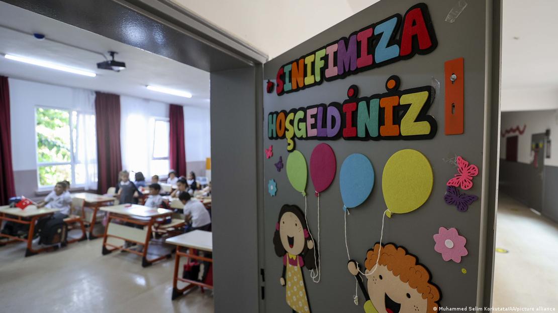 İstanbul'da bir ilkokul sınıfı 