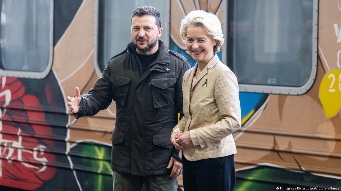 Präsidentin der Europäischen Kommission besucht Kiew